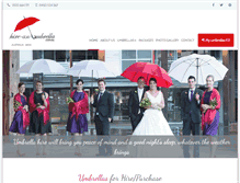 Tablet Screenshot of hire-an-umbrella.com.au